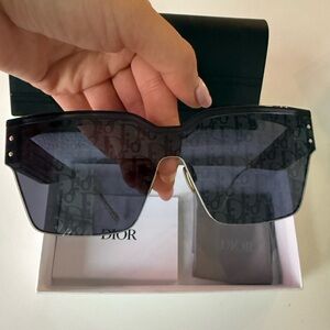 Dior Black Sunglasses with Gray Lenses